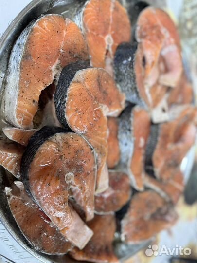 Красная рыба Семга свежемороженая 4-5 кг