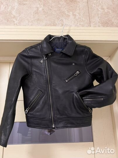 Куртка кожаная Ralph Lauren 4 года