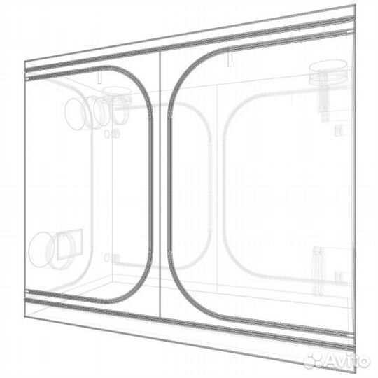 Гроутент Dark Room Wide 240x120x200