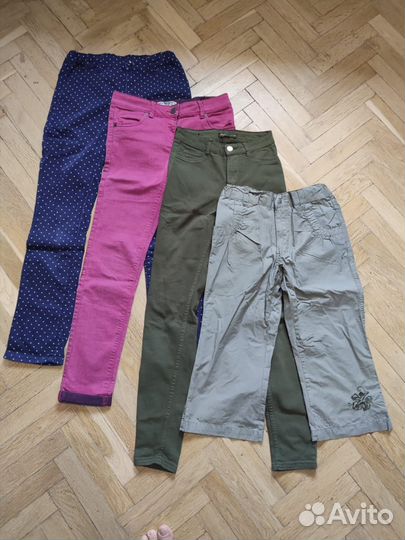 Джинсы и бриджи для девочки на 152