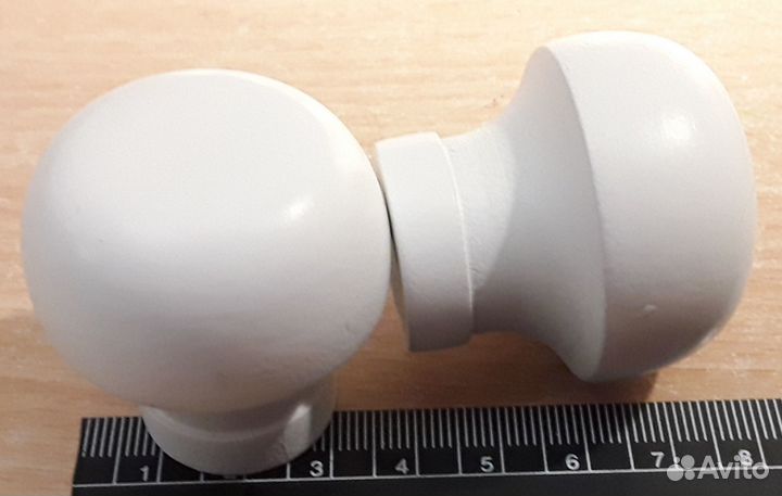 Полусферические мебельные ручки-кнопки крупные