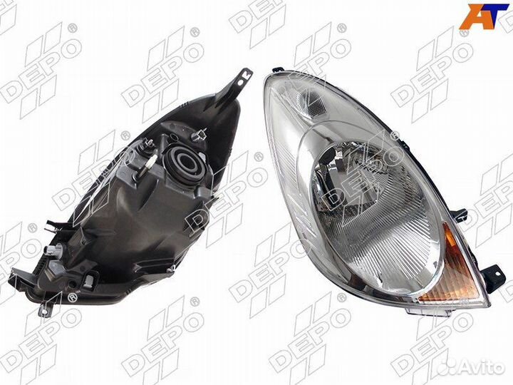 Фара Nissan Note 2005-2009 Depo электрокорректор