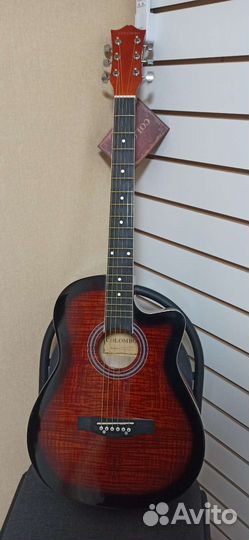 Акустическая гитара,санбест,с вырезом