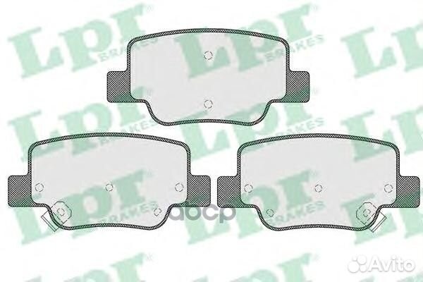 Колодки тормозные toyota verso 09- задние 05P15