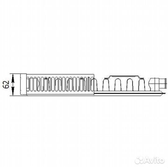 Радиатор стальной панельный axis 11 500 x 2500 Cla