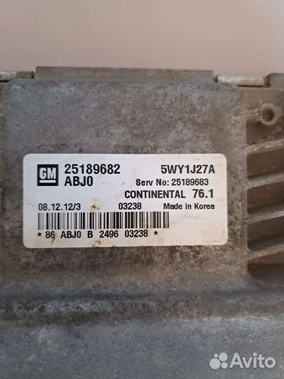 Эбу мозги Шевроле Круз 1.8 Simtec 76.1