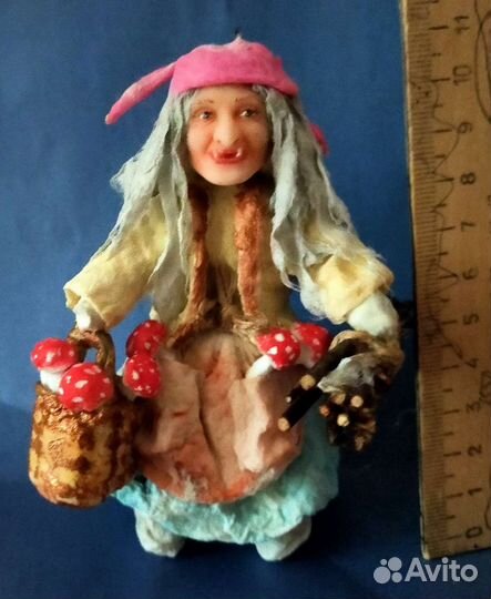 Ватная ёлочная игрушка 