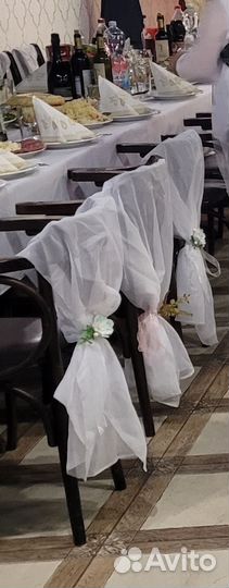 Свадебный декор для стульев