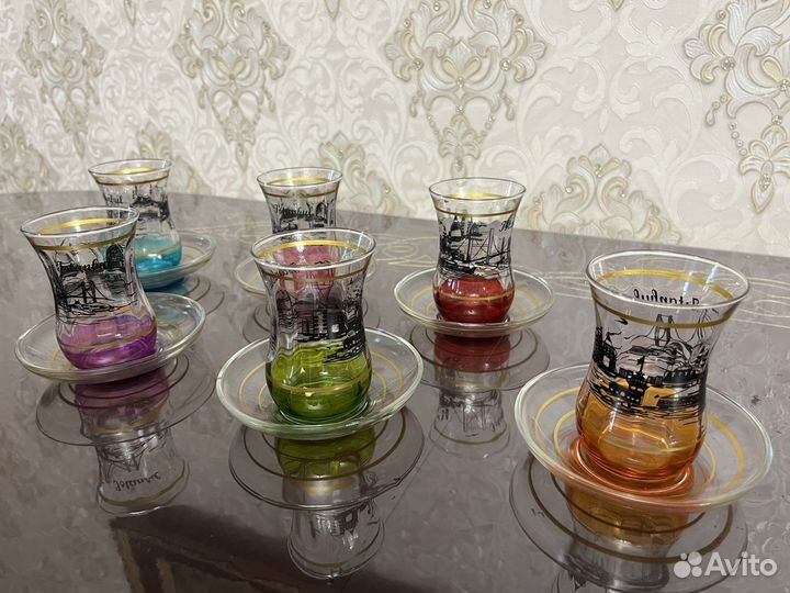 Кружки с блюдцами