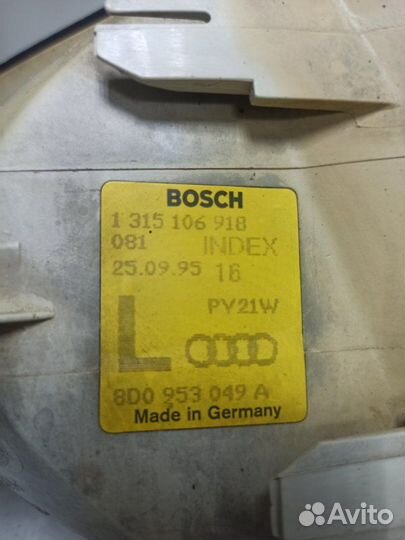 Габарит передний левый Audi A4 8D5