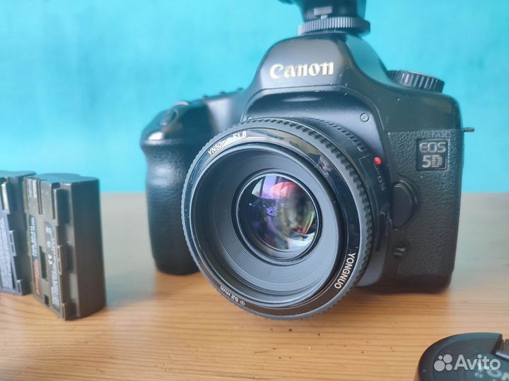 Canon 5D полный кадр + 50mm 1.8 (ручной фокус)