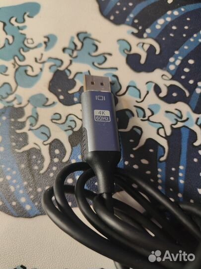 Кабель переходник с Type-C на DP / DisplayPort 4K