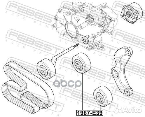 Ролик натяжной 1987E39 Febest