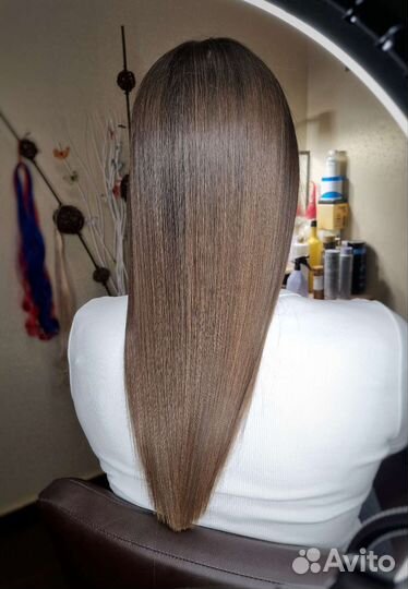 Кератиновое выпрямление, ботокс волос нанопластика