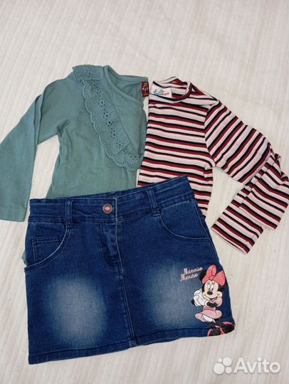 Платье, джинсы, футболка