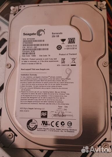 Жесткие диски Seagatе HDD 80гб-160гб-250гб- 500гб