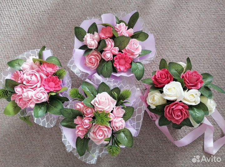 Ароматные цветы из мыла