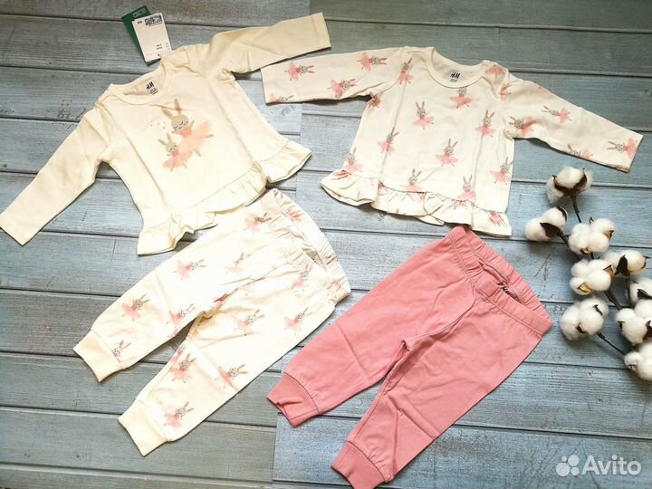 Пижама hm новая 62 для девочки