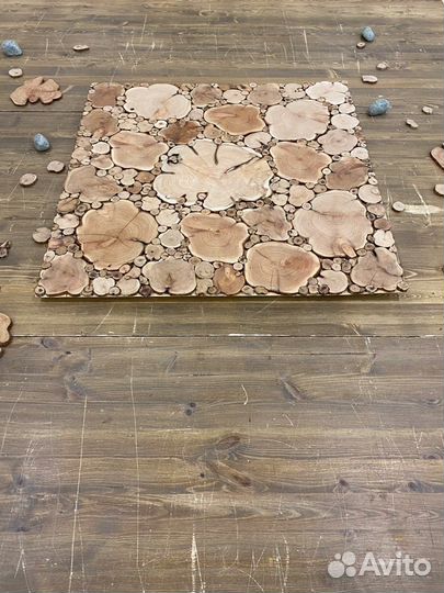 Панно из сибирского можжевельника для бани