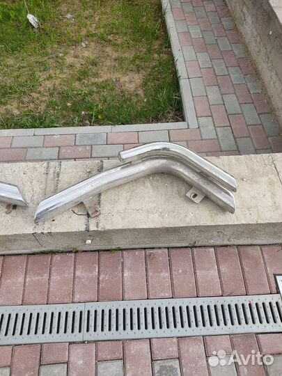 Защита заднего бампера toyota land cruiser 120