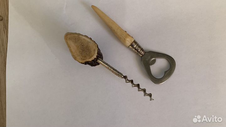 Старинный набор: штопор и открывашка для бутылок