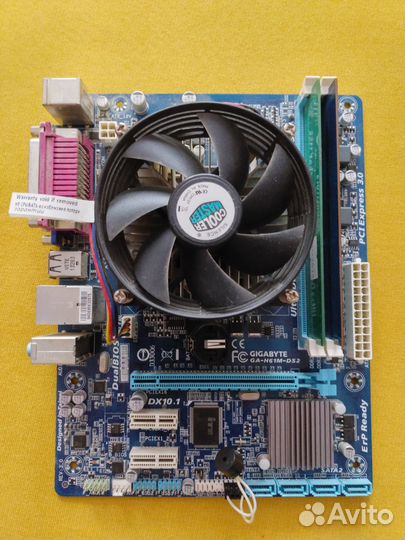 Материнская плата 1155 с процессором i3 и памятью