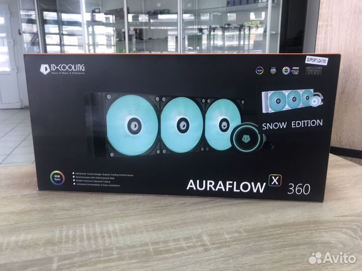 Сво ID-Cooling auraflow X 360 snow (LGA1700)