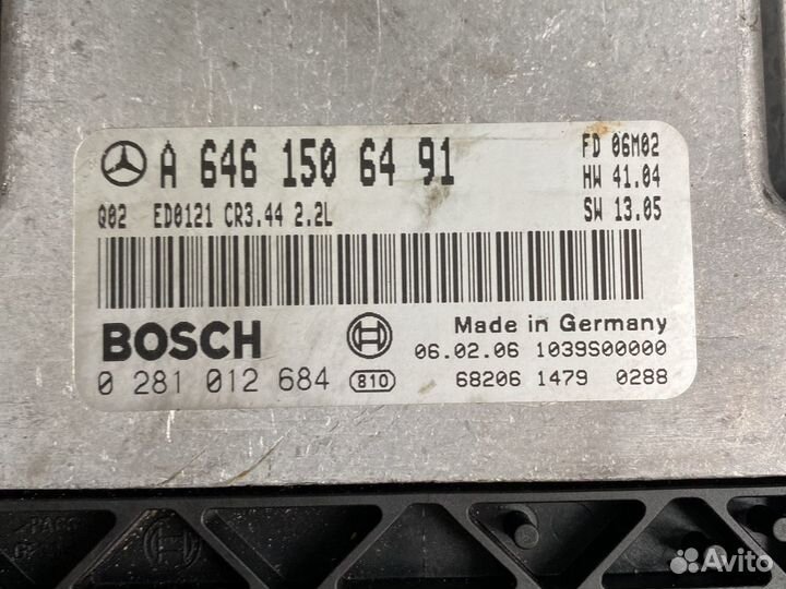 Эбу A6461506491 Mercedes W203 2.2cdi om646