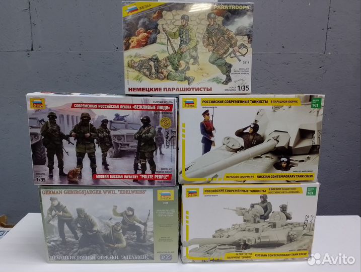 Сборные модели от Звёзды. Солдатики