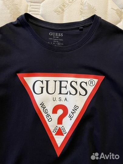 Футболка Guess темно-синяя