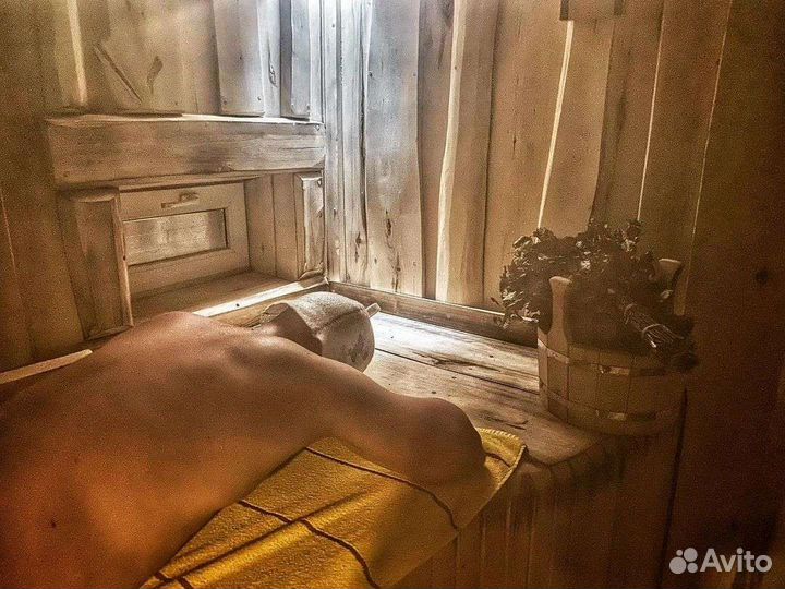 Аренда семейной бани на дровах