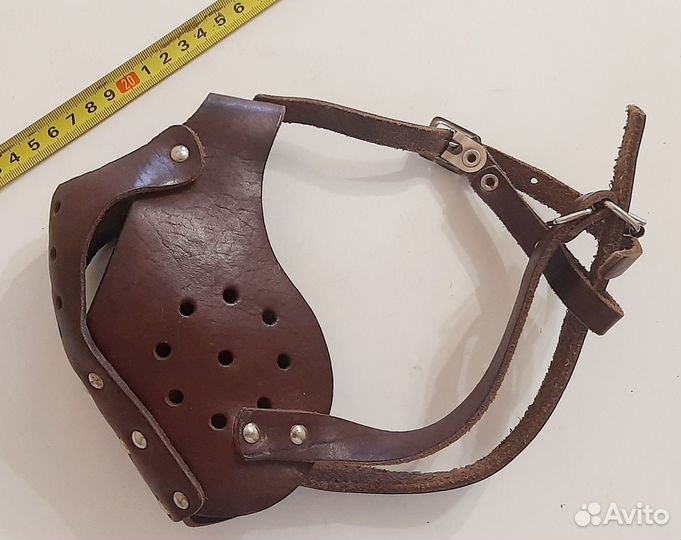 Ошейник/намордник кожанный Аркон