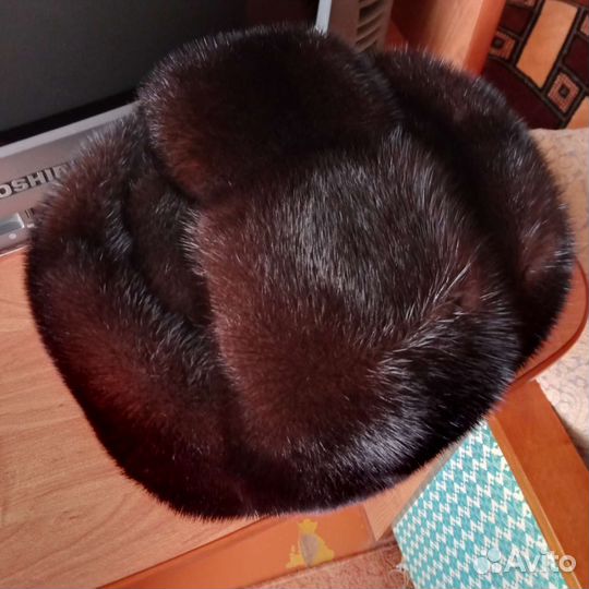 Норковая шапка мужская новая