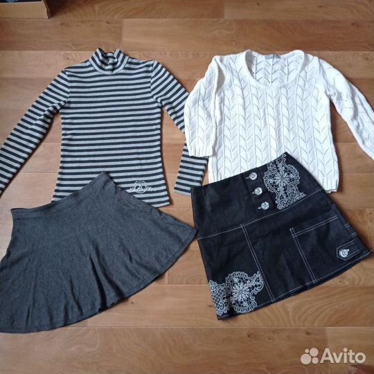 Фирменные вещи пакетом для девочки 140 146