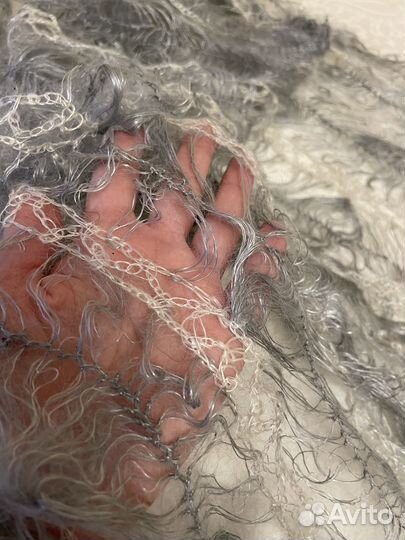 Палантин ажурный паутинка