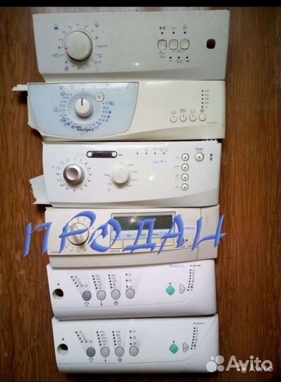 Панели стиральных машин с блоками управления