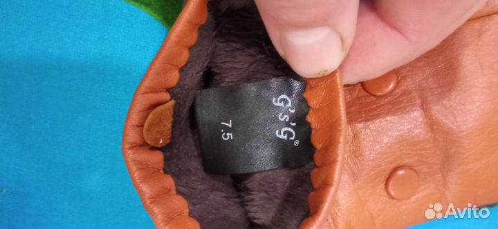 Перчатки женские кожаные новые 7.5