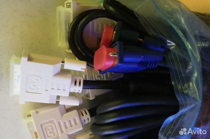 Кабели DVI,VGA, hdmi, переходники,Аудио перех каб