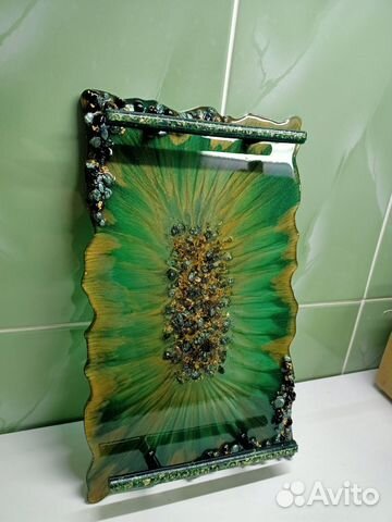 Поднос из эпоксидной смолы