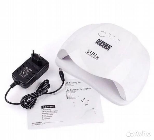 Лампа для маникюра для сушки ногтей Sun X 54Вт