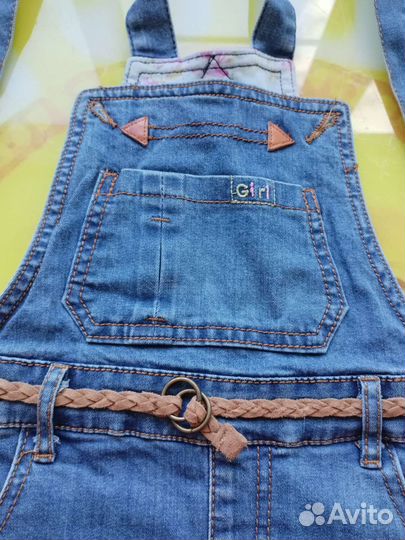 Джинсовый комбинезон для девочки
