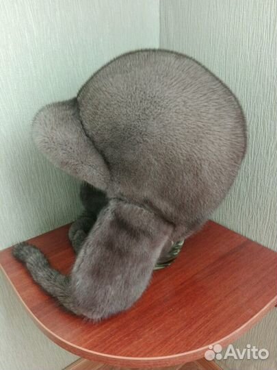 Норковая ушанка женская