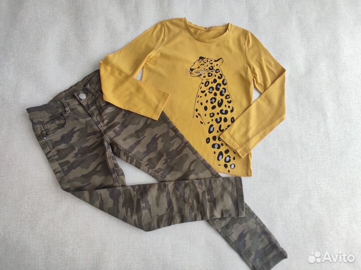 Вещи для девочки 128-134 пакетом (H&M, C&A)