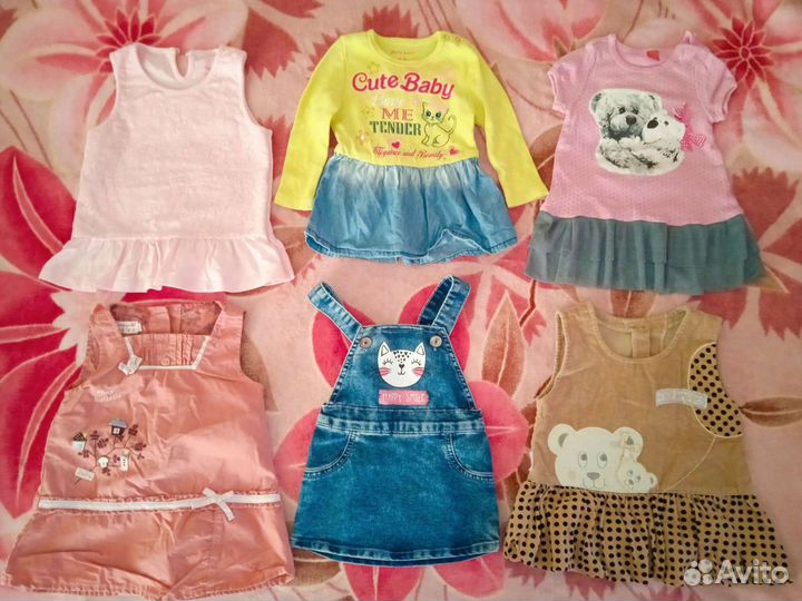 Детские вещи пакетом для девочек 74-80-92р