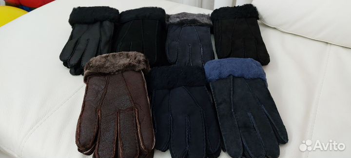 Перчатки дублёные мужские