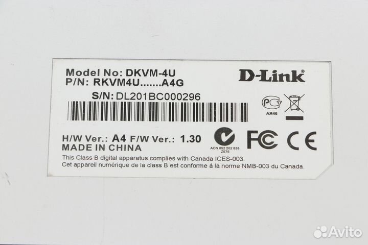 Kvm переключатель D-Link dkvm-4U