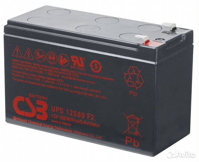 Аккумулятор CSB UPS 12580
