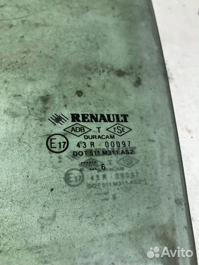 Стекло заднее левое Renault Megan 2