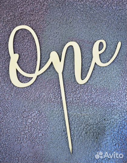 Топпер для торта на день рождения one