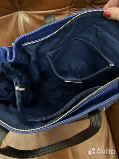 Сумка натуральная кожа через плечо